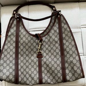 Gucci Jackie O GG Monogram Shoulder Hobo Bag